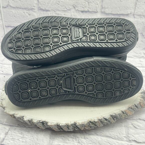 Levi’s Men's Zip Extra Hi Triple Black Canvas Shoes Sneaker Size 9 - Picture 9 of 11